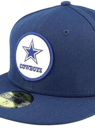 Бейсболка new eradallas cowboys nfl22 sideline historic 59fifty navy fitted - new era 7 55.8cm