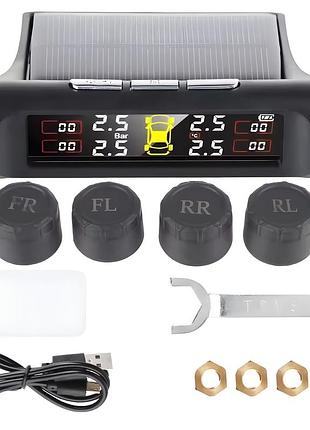 Умная внешняя система контроля давления в шинах tpms с солнечной батареей и цифровым жк-дисплеем