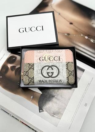 Женский бумажник гуччи брендовый кошелек для девушки gucci кожаный портмоне для женщины