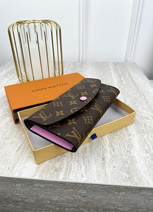 Кожаный портмоне для женщины louis vuitton женский бумажник луи витон брендовый кошелек для девушки
