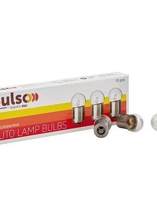 Лампа pulso/габаритна s25/ba15s/r5w 12в 5вт clear/1 конт