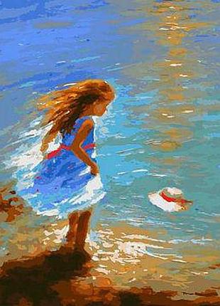 Картина по номерам белоснежка «улетела шляпа»