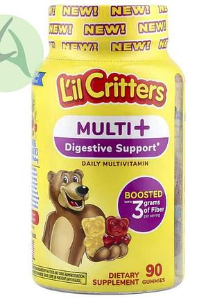 L'il critters, мультивітаміни для підтримки травлення для дітей, 90 жувальних таблеток