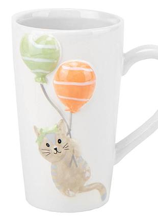 Кружка "кот на воздушных шарах", 500 мл elisey