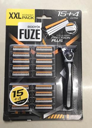 Верстати та касети для гоління 19 шт. body x fuze xxl pack