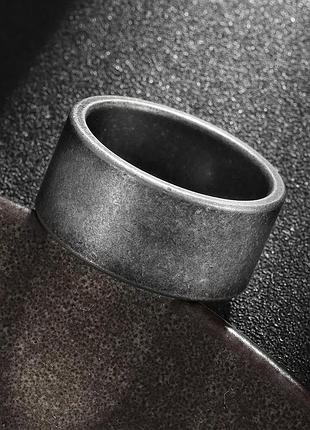 Кільце сіре гладке ширина 8 мм , нержавіюча сталь 18мм