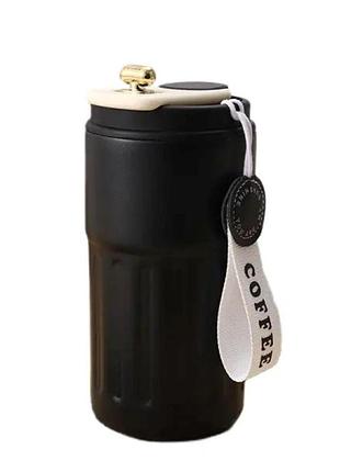 Термокружка coffee с датчиком температуры 500 мл черная hp-14-10b