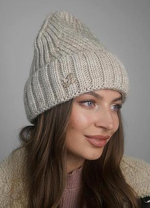 Шапка «аурин» (4724) світла кава