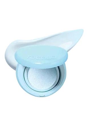 Солнцезащитный кушон с блюр-эффектом tocobo blur finish sun cushion 01 cotton blue spf50+ pa++++