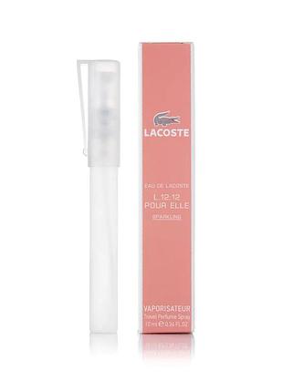 Женский парфюм спрей lacoste eau de lacoste l.12.12 pour elle sparkling 10 мл