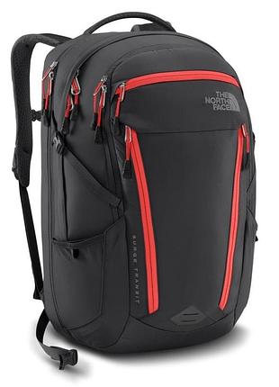 Рюкзак the north face surge transit black/red