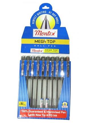 Ручка cello "montex" 06876 (синяя, с пластиковым клипом)