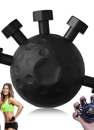 Еспандер для кистів і пальців із двома рівнями навантаження силіконовий і металевий yj-8819 еспандер для тренування сили схопленн