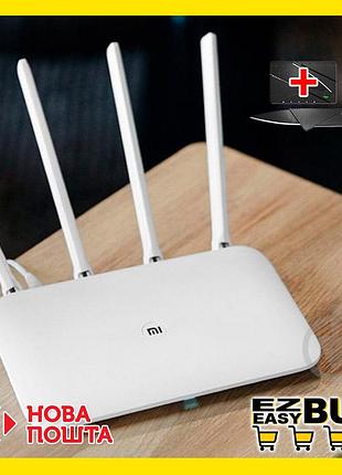 Маршрутизатор роутер xiaomi mi wifi router 4c (cn) wi-fi 300мбіт/с, 802.11n, 4 антенны