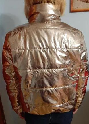 Куртка нова золотиста демісезонна розмір м (750)8 фото