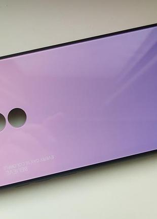 Чехол градиент стеклянный для xiaomi redmi 8