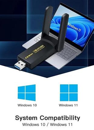Fenvi ax1800 ultra-speed wifi 6 usb-адаптер 1800 мбіт/с (2×2 антен)