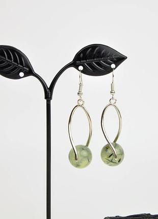 Серьги с пренитом арт. 77846