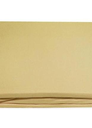 Простынь перкаль на резинке 160х200см word of dream бежевый