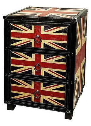 Комод uk style (union jack) с 3 ящиками