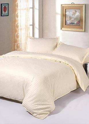 Постельное белье сатин-страйп cream