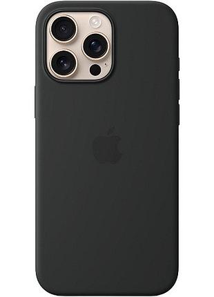 Чехол apple silicone case with magsafe для iphone 16 pro max black