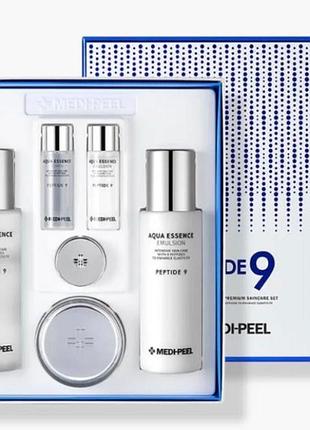 Набор средств для лица с пептидами medi-peel peptide 9 premium skincare set: тонер (250+30 мл); эмульсия (250+30 мл); крем