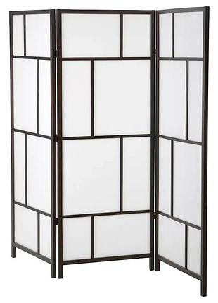 Ikea risör перегородка, ширма 216x185 см, чорно-біла 701.821.91