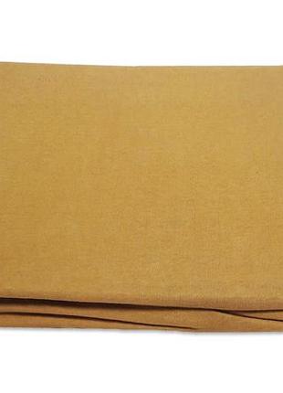 Простынь трикотажная на резинке 100х200см zastelli горчичный