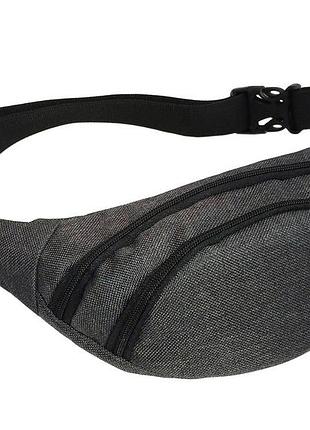 Сумка на пояс бананка поясная мужская барсетка серая джинс