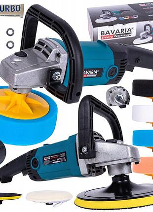 Полірувальна машина bavaria /німеччина/ 2600 вт + губки + аксесуари