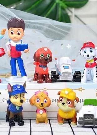 Набор фигурок щенячий патруль | 12 героев в комплекте | paw patrol
