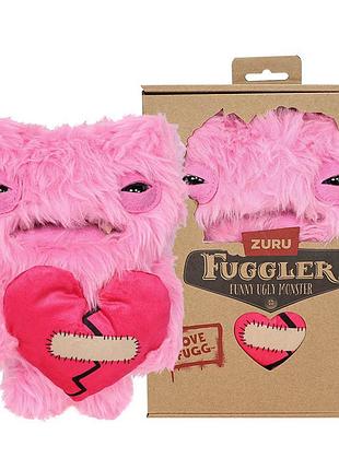 Уценка! мягкая игрушка фуглер с сердцем розовый fuggler funny ugly monster
