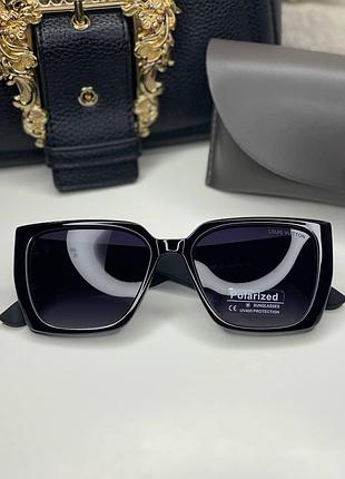 Женские солнцезащитные очки louis vuitton бабочки polarized с поляризацией модные очки кошечки uv400 черные