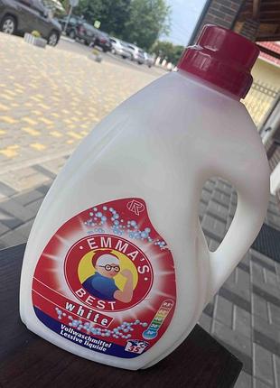 Рідкий пральний засіб для білих тканин emma's best white 2 l liquid detergent whites, німеччина