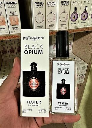 Yves saint laurent black opium tester 63 ml, лоран блек опіум жіночі парфуми