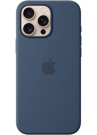 Чехол apple silicone case with magsafe для iphone 16 pro max denim