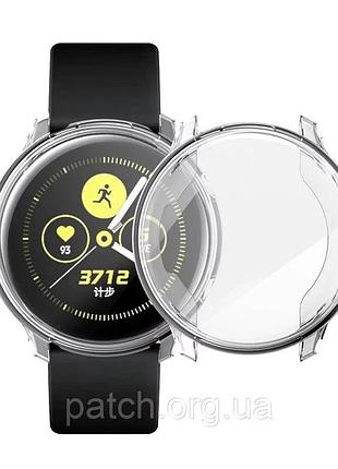 Защитный чехол для samsung galaxy watch active глянцевый прозрачный