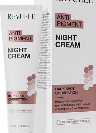 Ночной крем для лица против пигментации revuele anti pigment night cream 40 мл