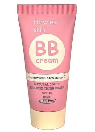 Bb крем для лица с витамином c увлажняющий "flawless skin" vladicom 30 мл