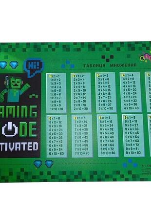 Коврик для детского творчества зеленый с крипером