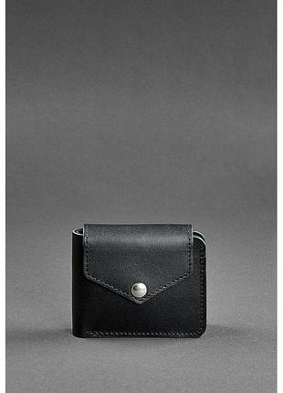 Мужское портмоне из натуральной кожи, ручная работа графит