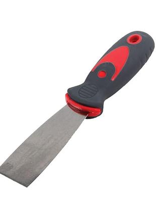 Шпатель нержавеющий 150мм двухкомпонентная ручка (пластик + резина) proline 31177