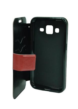 Чехол книжка для samsung a3 red