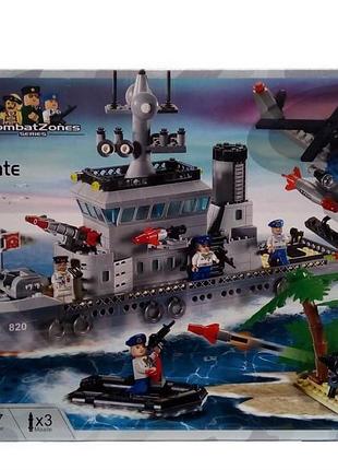 Конструктор brick enlighten "combat zones" военный корабль