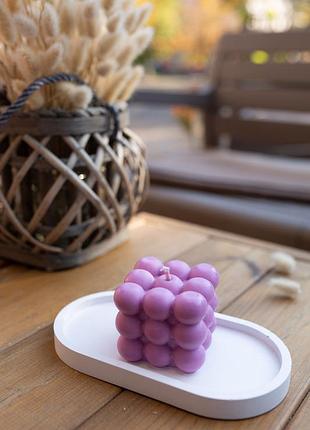 Соевая свеча куб с эфирными аромамаслами 6х6см sensual vetiver