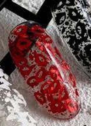 Гель для дизайну crooz kiss gel red, 5 мл