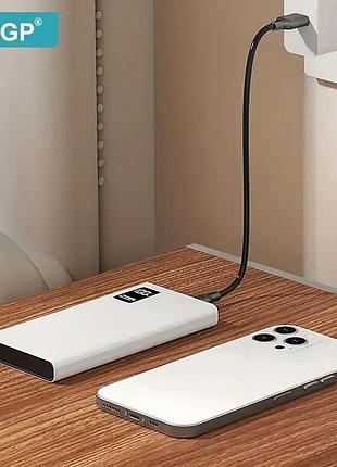 Портативный павербанк bygp 20000mah, pd20w быстрая зарядка usb, type-c интерфейс