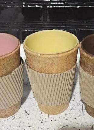 Съедобная чашка из печенья 260 мл с шоколадом