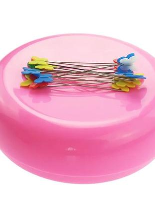 Магнитная подушка yl-295 для булавок, иголок круглая (игольница) ассорти (6433)